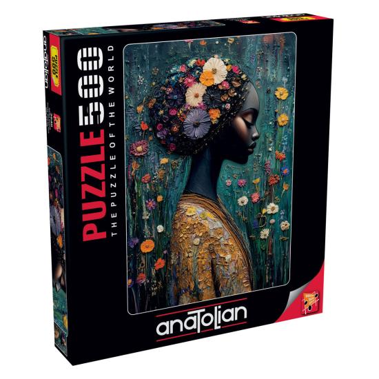 Puzzle Anatolian Linda Garota Africana 500 peças