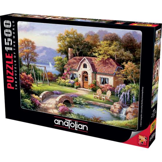 Puzzle Anatolian Cabana com Ponte de Pedra de 1500 peça