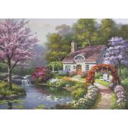 Puzzle Anatolian Cabana com Flores na Primavera 1500 Pcs