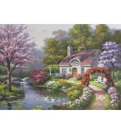 Puzzle Anatolian Cabana com Flores na Primavera 1500 Pcs