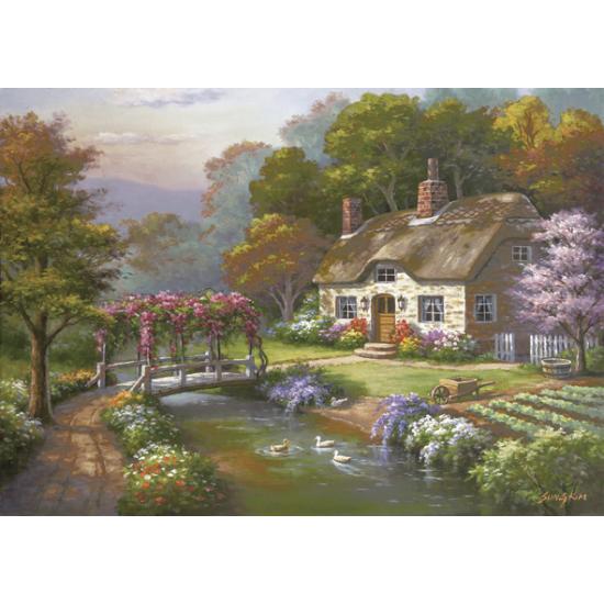 Puzzle Anatolian Casa de Campo de Rosas de 3.000 peças