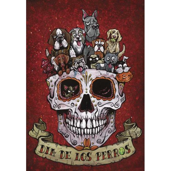 Puzzle Anatolian Caveiras de Halloween de 2 x 500 peças