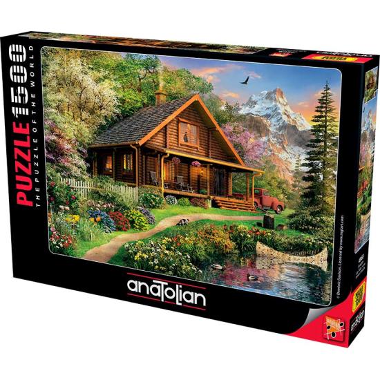 Puzzle Anatolian Casa de Campo de Madeira de 1500 peça