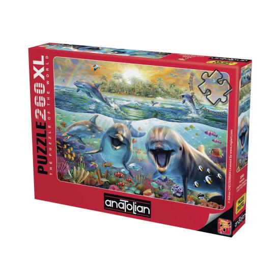 Puzzle Anatolian Golfinhos Rindo XXL de 260 pçs Puzzle Anatolian Golfinhos Rindo XXL de 260 pçs