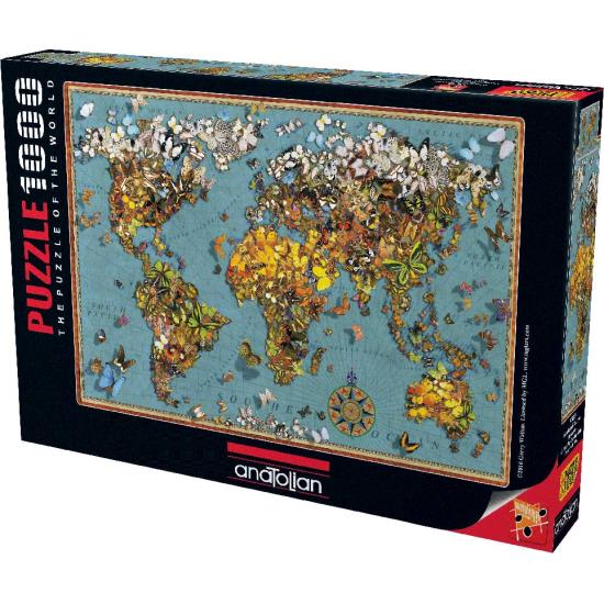Puzzle Anatolian O Mundo das Borboletas 1000 Peças Puzzle Anatolian O Mundo das Borboletas 1000 Peças