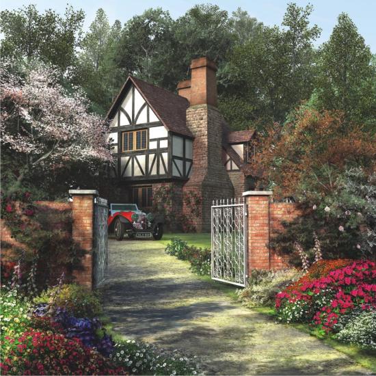 Entrada de Puzzle Anatolian para a casa de campo 1024 p