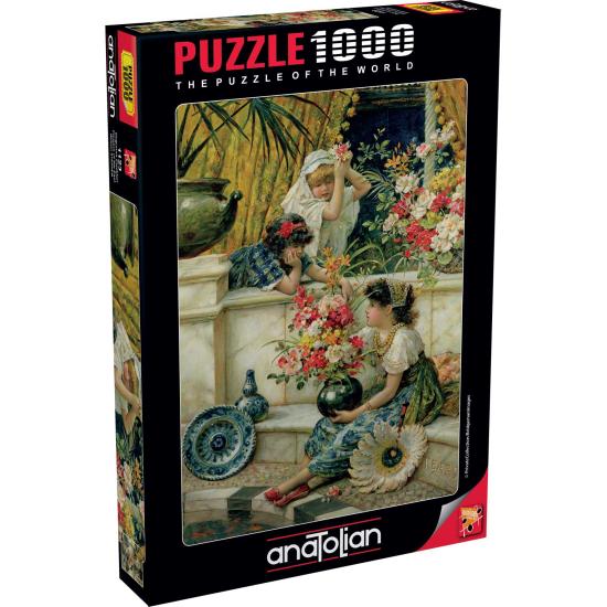 Puzzle Anatolian Flores do Oriente de 1000 peças