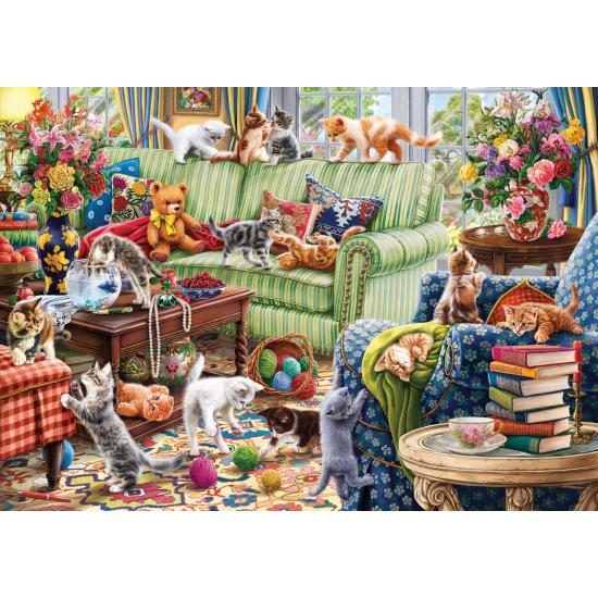 Puzzle Anatolian Gatinhos na Sala de 1500 peças Puzzle Anatolian Gatinhos na Sala de 1500 peças