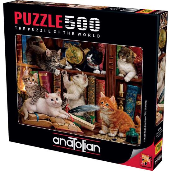 Puzzle Anatolian Gatinhos na Prateleira de 500 peças