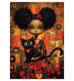 Puzzle Anatolian Gato Negro 500 peças