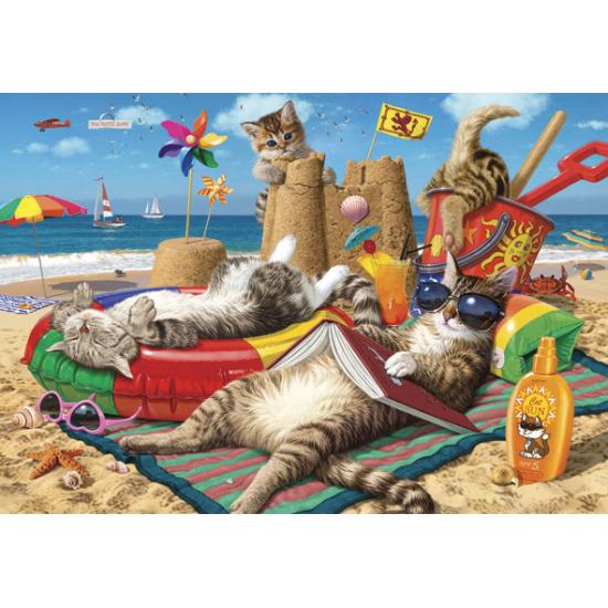 Puzzle Anatolian Gatos na Praia 260 Peças