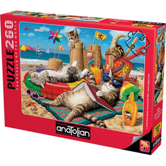 Puzzle Anatolian Gatos na Praia 260 Peças