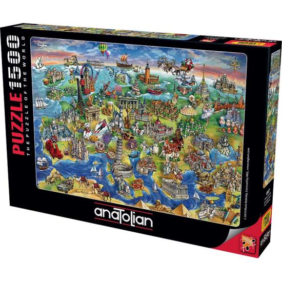 Puzzle Anatolian Marcos da Europa 1.500 peças