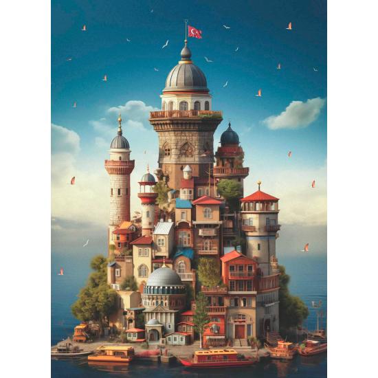 Puzzle Anatolian Kız Kulesi de 1000 Peças