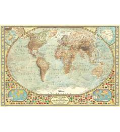 Puzzle Anatolian Mapa do mundo de 2000 Pçs