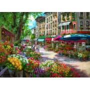 Puzzle Anatolian Mercado de flores de Paris 1000 peças