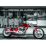 Puzzle Anatolian Moto Chopper Vermelha de 1000 Pçs