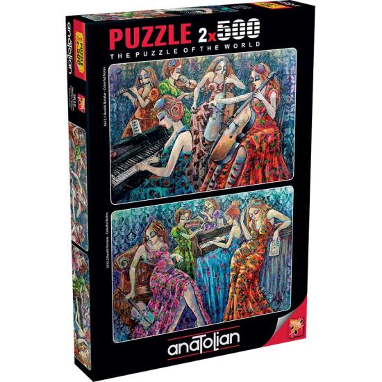 Puzzle Anatolian Notas de Cheias de Cores 2 x 500 peças