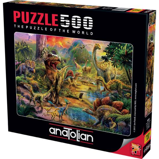 Puzzle Anatolian Paisagem de Dinossauros de 500 peças Puzzle Anatolian Paisagem de Dinossauros de 500 peças
