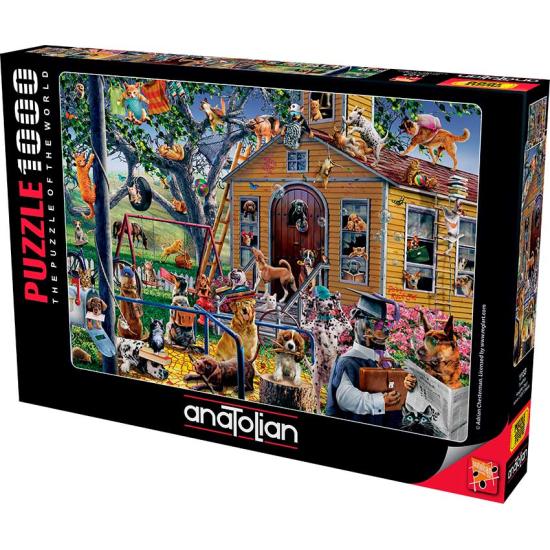 Puzzle Anatolian Cães Travessos de 1000 Peças