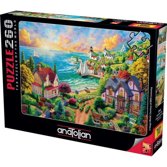 Puzzle Anatolian Aldeia à Beira-mar de 260 pçs