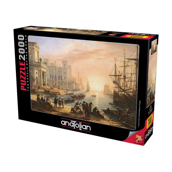 Puzzle Anatolian Porto Marítimo Ao Pôr Do Sol de 2000 peças