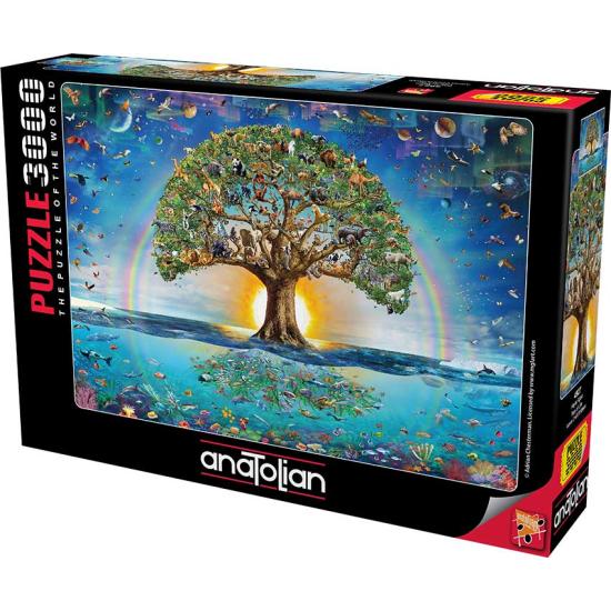 Puzzle Anatolian Árvore da Vida de 3000 Pçs Puzzle Anatolian Árvore da Vida de 3000 Pçs