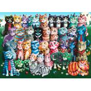 Puzzle Anatolian Reunião da Família de Gatos de 1000 peças