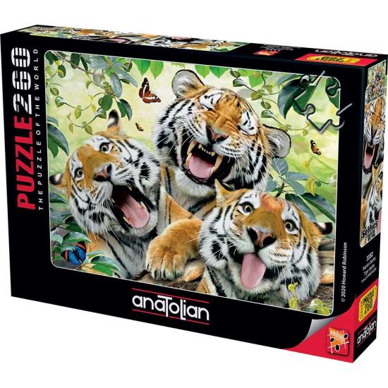 Puzzle Anatolian Selfie dos Tigres de 260 peças