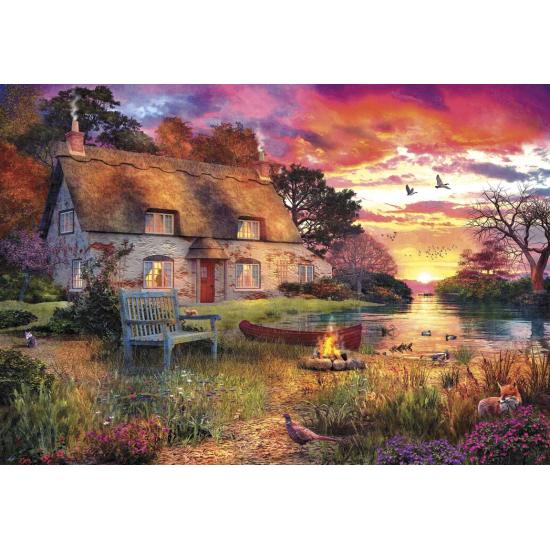 Puzzle Anatolian Tarde de verão no lago 260 peças