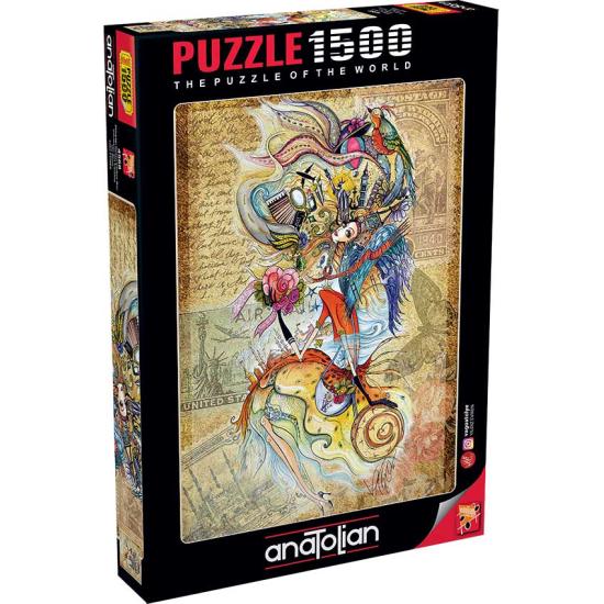 Puzzle Anatolian Viajante Mundial 1500 peças Puzzle Anatolian Viajante Mundial 1500 peças