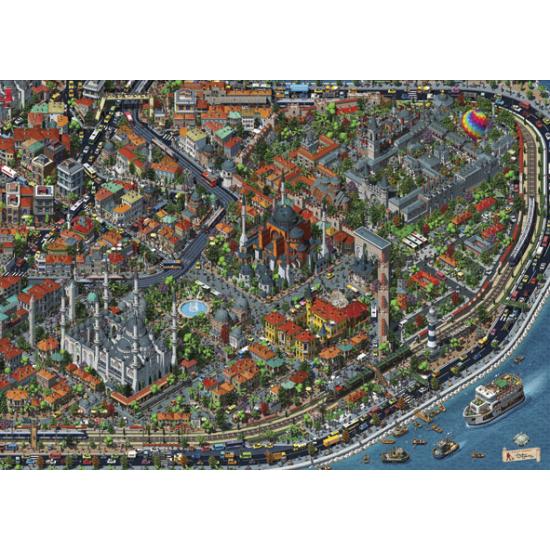 Puzzle Anatolian Vista Aérea de Istambul 3.000 peças Puzzle Anatolian Vista Aérea de Istambul 3.000 peças