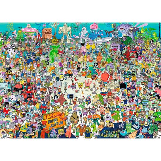 Puzzle Aquarius Bob Esponja de 1000 Pçs