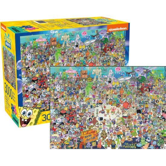 Puzzle Aquarius Bob Esponja de 1000 Pçs