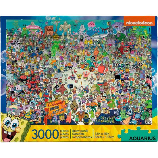Puzzle Aquarius Bob Esponja de 1000 Pçs