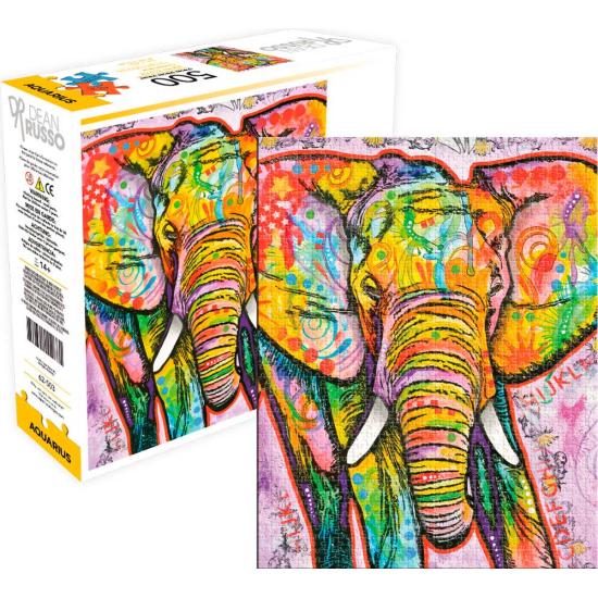 Puzzle Aquarius Elefante Multicolorido de 500 Peças