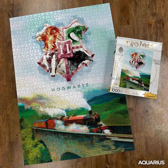 Puzzle Aquarius Harry Potter Comboio a Hogwarts de 1000 Pçs Puzzle Aquarius Harry Potter Comboio a Hogwarts de 1000 Pçs