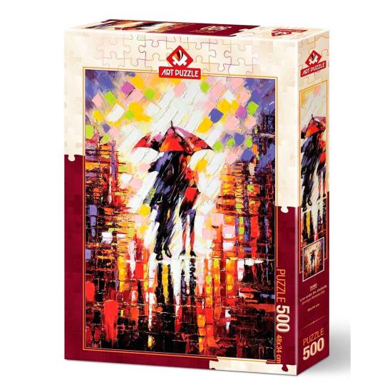 Puzzle Art Puzzle Amor Sob o Guarda-chuva 500 Peças