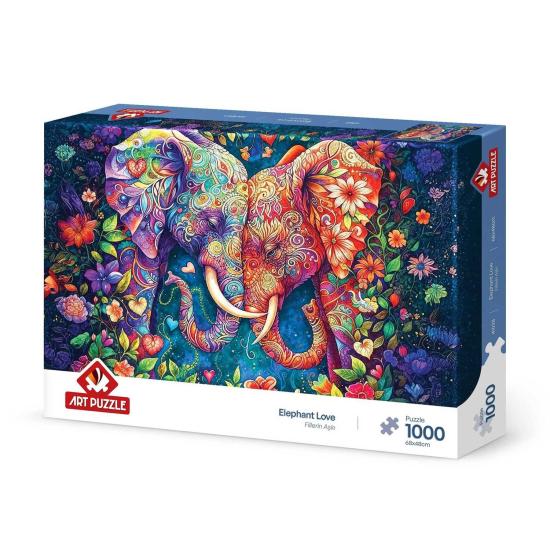 Puzzle Art Puzzle Amor De Elefante 1000 Peças