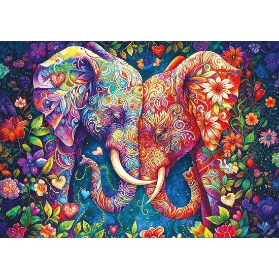 Puzzle Art Puzzle Amor De Elefante 1000 Peças