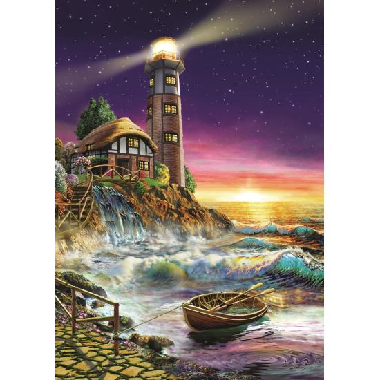 Puzzle Art Puzzle Pôr do Sol no Farol 500 Pieces