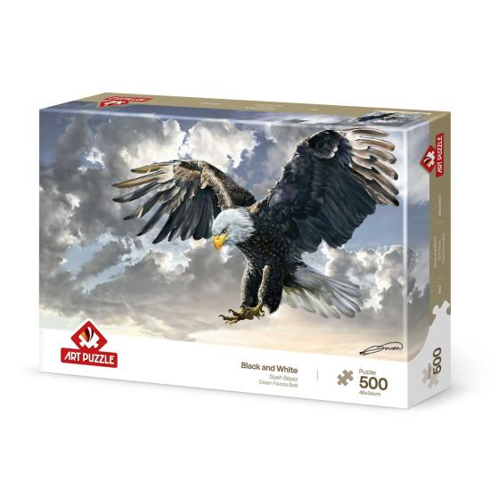 Puzzle Art Puzzle Preto e Branco, American Eagle 500 Peças