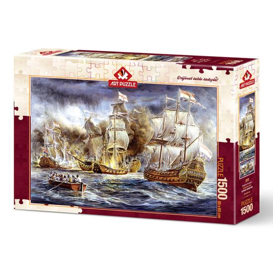 Puzzle Art Puzzle Batalha de Navios no Mar 1500 peças