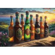 Puzzle Art Puzzle Garrafas de Cerveja Retrô de 1000 Pçs