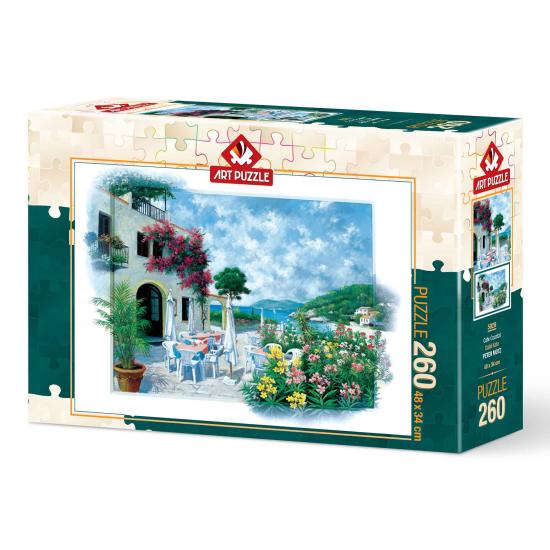 Puzzle Art Puzzle Café Costeiro de 260 peças Puzzle Art Puzzle Café Costeiro de 260 peças