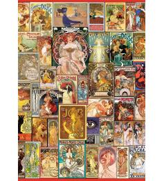 Puzzle Art Puzzle Pôsteres Art Nouveau de 1500 Peças