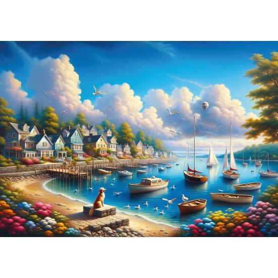 Puzzle Art Puzzle Cidade das Velas Felizes de 260 peças Puzzle Art Puzzle Cidade das Velas Felizes de 260 peças