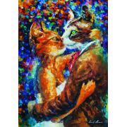 Puzzle Art Puzzle A Dança do Amor dos Gatos 1000 Peças