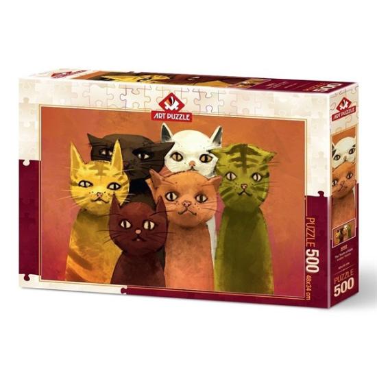 Puzzle Art Puzzle The Cats Team 500 Peças