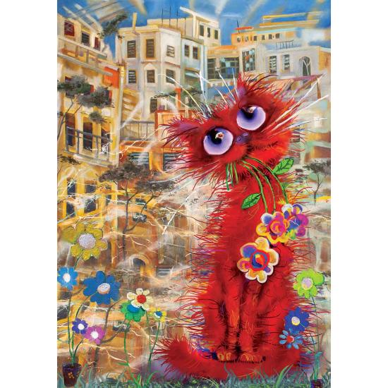 Puzzle Art Puzzle O Gato Vermelho 260 Peças